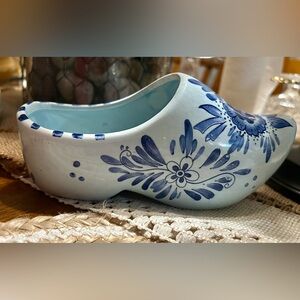 Vintage Delft blauw Blue Floral Women's Clog planter